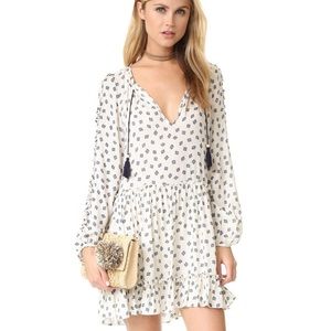 Misa Taryn Long Sleeves Ruffles Mini Dress XS